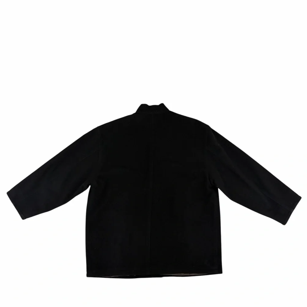 Ermenegildo Zegna Jacket Wool Blend Bomber Black Mens Medium 50